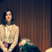 Chiara Pietropoli ad un convegno